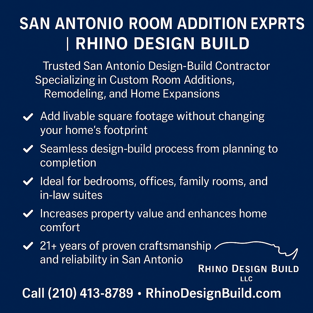 San Antonio Home Remodeling Contractor - Room Addition San Antonio Trusted San Antonio Design-Build Contractor Specializing in Custom Room Additions, Remodeling, and Home Expansions