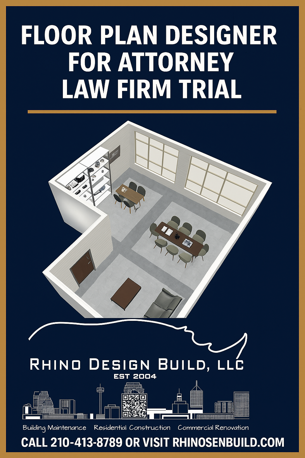 professional floor plan design, crime scene layouts, and courtroom visuals for attorneys and law firms in San Antonio and across Texas. Professional floor plan designer in San Antonio creating courtroom exhibits, crime scene diagrams, and trial poster boards for attorneys and law firms.
