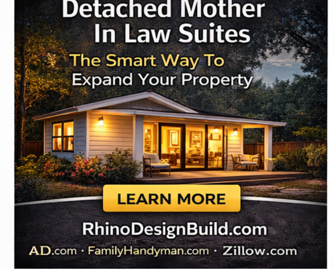 Detached mother in law suite built in backyard by Rhino Design Build San Antonio Texas